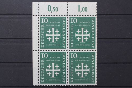 Deutschland (BRD), MiNr. 235 Viererblock Ecke links oben, postfrisch