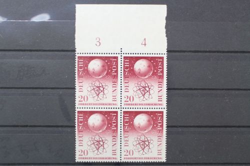 Deutschland (BRD), MiNr. 214 Viererblock Oberrand, postfrisch