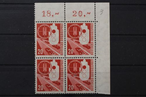 Deutschland (BRD), MiNr. 169 Viererblock Ecke rechts oben, postfrisch