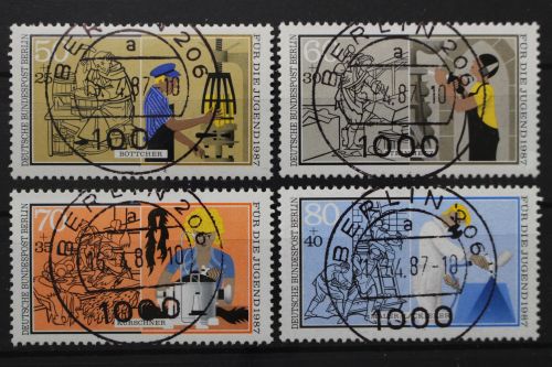 Berlin, MiNr. 780-783, zentrisch Berlin 206, gestempelt