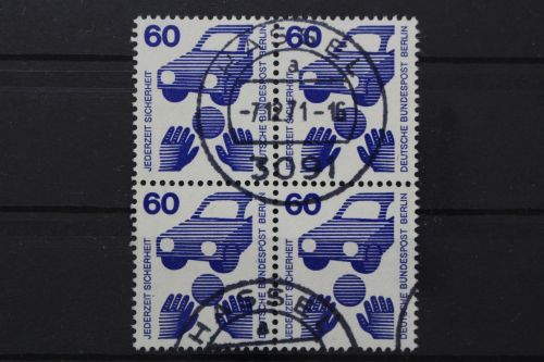 Berlin, MiNr. 409 A, Viererblock, gestempelt