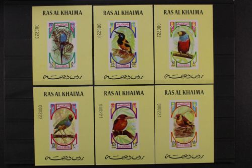 Ras al-Khaima, MiNr. 593-598 Einzelblöcke, postfrisch