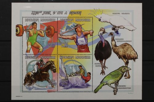 Madagaskar, MiNr. 2452-2455 Kleinbogen, postfrisch