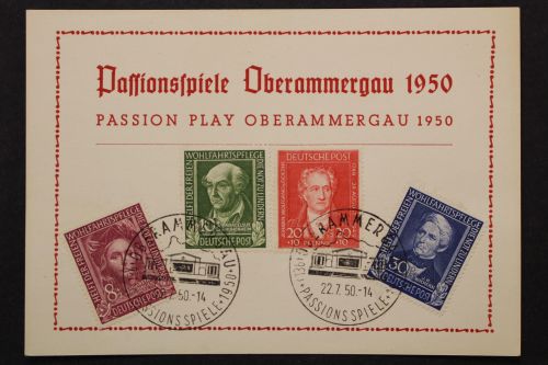 Deutschland (BRD), MiNr. 117-120 Sonderkarte, Sonderstempel