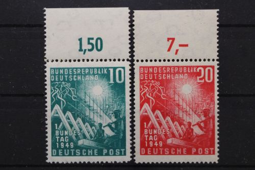 Deutschland (BRD), MiNr. 111-112 Oberrand, postfrisch