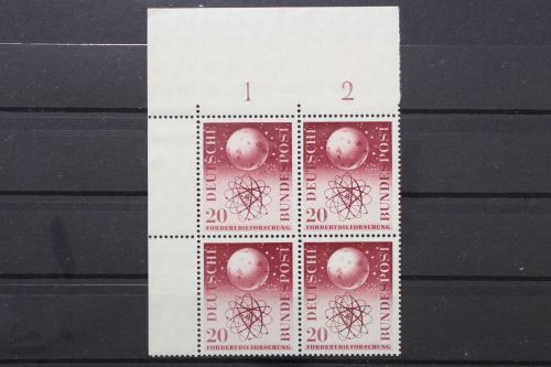 Deutschland (BRD), MiNr. 214 Viererblock Ecke links oben, postfrisch