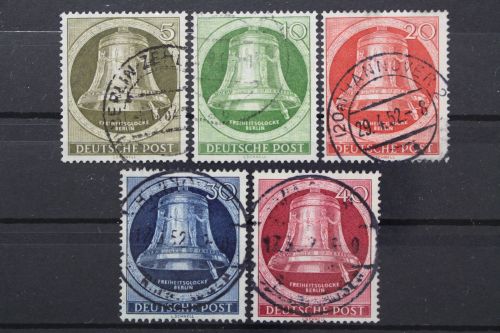 Berlin, MiNr. 82-86, gestempelt