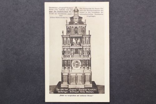 Goslar, Harz, die alte hist. "Original" Goslarer Kunstuhr von H. Wecken