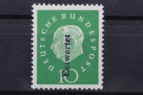 Deutschland (BRD), MiNr. 303 y Handstempel "Entwertet", postfrisch, BPP Signatur