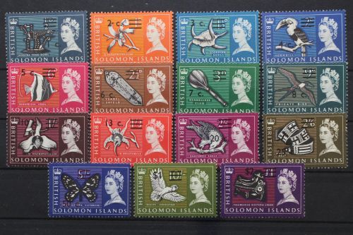 Salomoninseln, MiNr. 136-153, ohne 145, 147 und 150, postfrisch