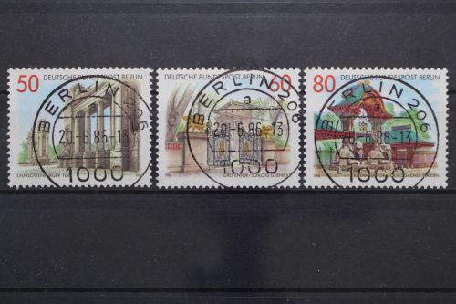 Berlin, MiNr. 761-763 zentrisch Berlin 206, gestempelt
