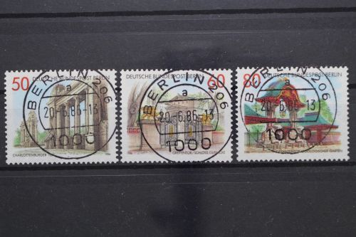 Berlin, MiNr. 761-763 zentrisch Berlin 206, gestempelt