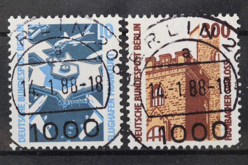 Berlin, MiNr. 798-799 A zentrisch Berlin 206, EST