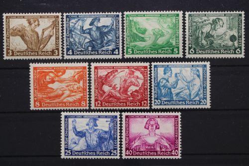 Deutsches Reich, MiNr. 499-507, postfrisch, BPP Fotobefund