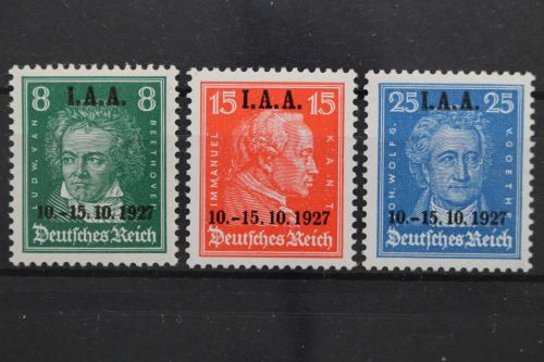 Deutsches Reich, MiNr. 407-409, postfrisch, BPP Signatur