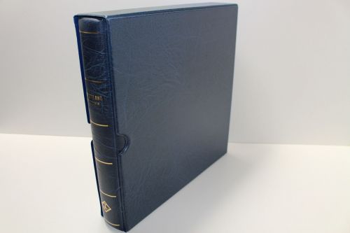 Leuchtturm, blauer Drehstabbinder, Aufdruck "Deutschland - Bundesrepublik" incl. Kassette