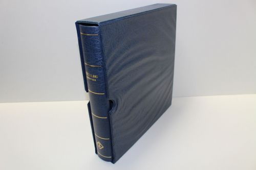 Leuchtturm, blauer Klemmbinder mit Aufdruck Deutschland-Bundesrepublik, incl. Kassette