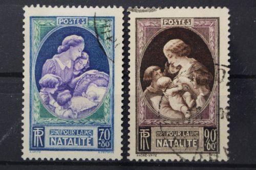 Frankreich, MiNr. 455-456, gestempelt