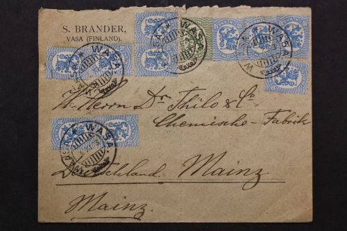 Finnland, Brief nach Mainz, 1923