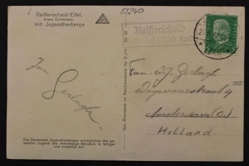 Reifferscheid / Hellenthal (Eifel) Land, Landpoststempel