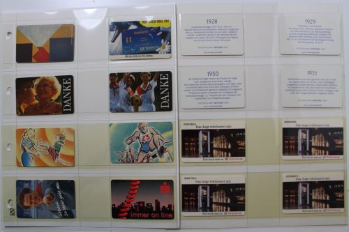 49 unbenutzte DM Telefonkarten im DAVO-Ringbinder mit Kassette