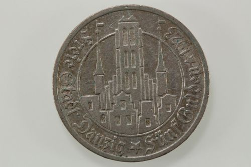 Danzig, AKS Nr. 8, 750er Silber, 1923, Sehr schön / Very fine