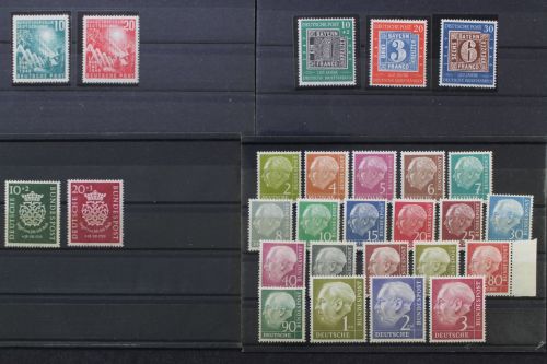 Deutschland (BRD) gute Partie mit Ausgaben aus den 1950er Jahren