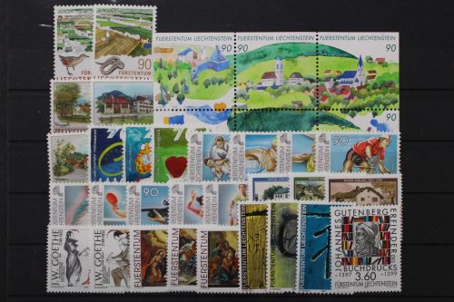 Liechtenstein, MiNr. 1190-1223 Jahrgang 1999, postfrisch