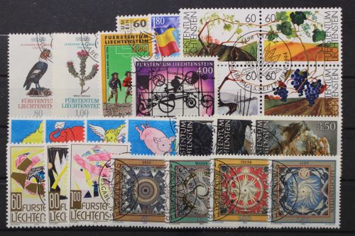 Liechtenstein, MiNr. 1079-1102 Jahrgang 1994, gestempelt