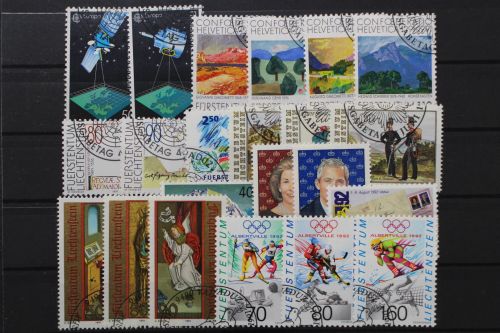 Liechtenstein, MiNr. 1011-1032 Jahrgang 1991, gestempelt