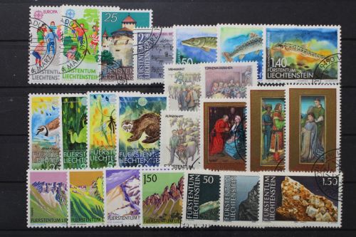 Liechtenstein, MiNr. 960-983 Jahrgang 1989, gestempelt
