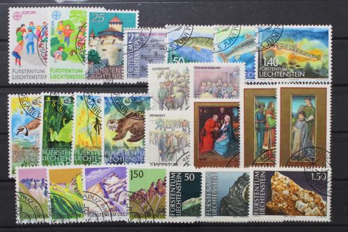 Liechtenstein, MiNr. 960-983 Jahrgang 1989, gestempelt