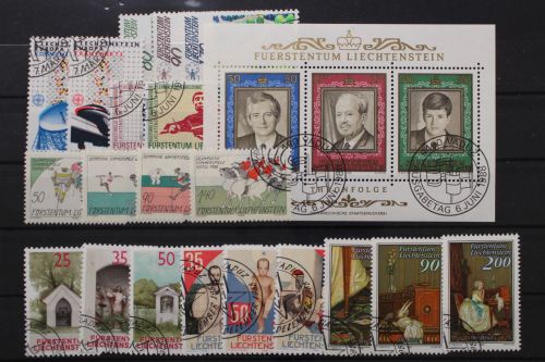 Liechtenstein, MiNr. 937-959 Jahrgang 1988, gestempelt