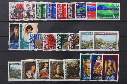 Liechtenstein, MiNr. 791-815 Jahrgang 1982, gestempelt