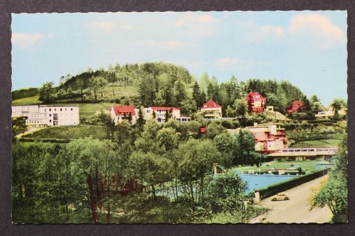Bad Driburg, Teilansicht mit Freibad