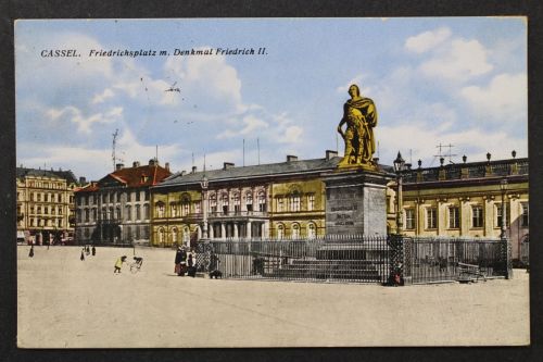 Kassel, Friedrichsplatz mit Denkmal Friedrich II.