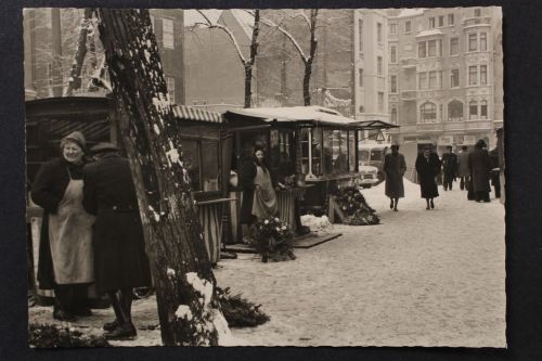 Bremen, Blumenmarkt im Dezember