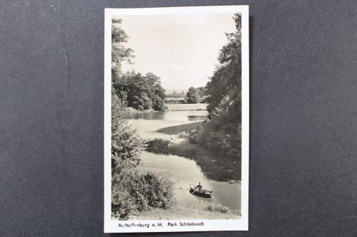 Aschaffenburg, am Main, Park Schönbusch, Ruderboot