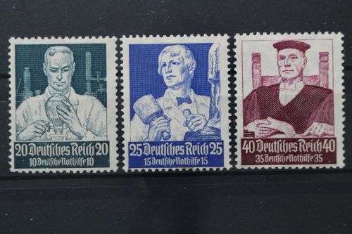 Deutsches Reich, MiNr. 562, 563, 564, Falz