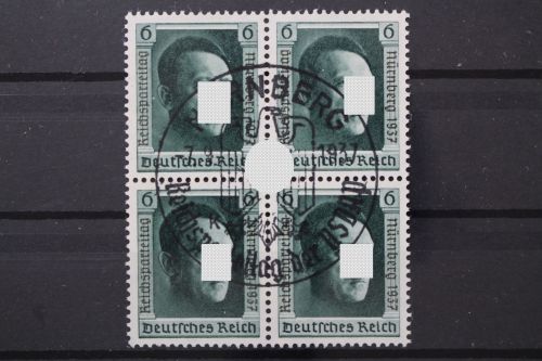 Deutsches Reich, MiNr. 650 Viererblock, gestempelt