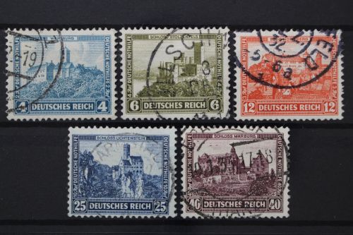 Deutsches Reich, MiNr. 474-478, gestempelt