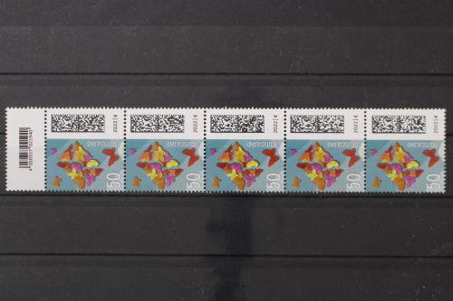 Deutschland (BRD), MiNr. 3714+EAN R, Fünferstreifen, ZN 115, postfrisch