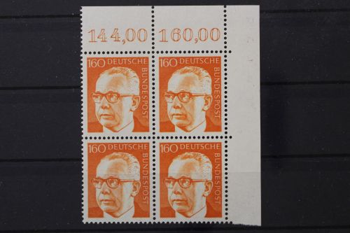 Deutschland (BRD), MiNr. 692, Viererblock Ecke rechts oben, postfrisch
