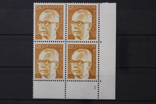Deutschland, MiNr. 691, Viererblock Ecke rechts unten, FN 2, postfrisch