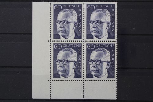 Deutschland (BRD), MiNr. 690, Viererblock Ecke links unten, postfrisch