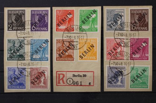Berlin, MiNr. 1-16, Briefstücke, BPP Signatur