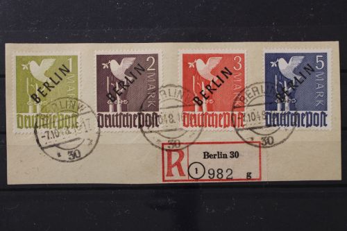 Berlin, MiNr. 17-20, Briefstück, BPP Signatur
