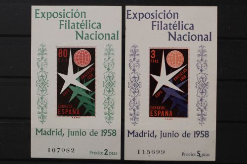 Spanien, MiNr. Block 13 + 14, postfrisch