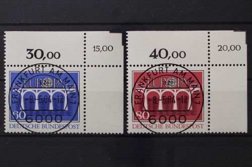 Deutschland, MiNr. 1210-1211 Kbwz, Ecke rechts oben, F/M, gestempelt