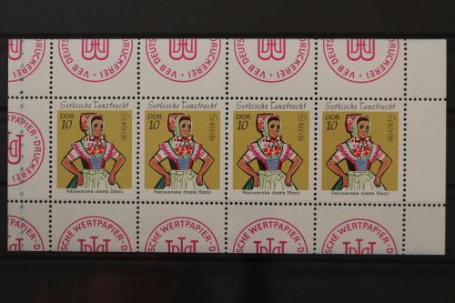 DDR, MiNr. H-Blatt 12 II A, postfrisch